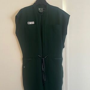 Figs Dark Green Jumpsuit new
